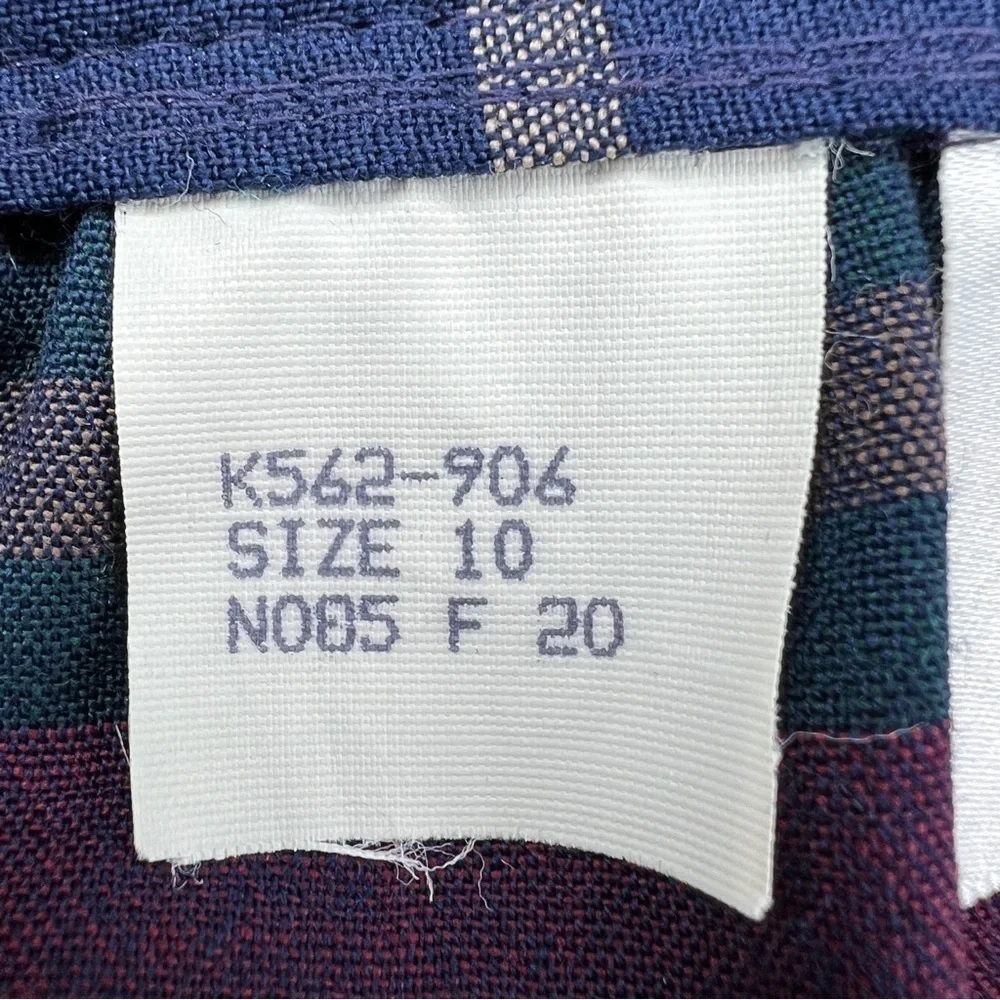 Vintage Pendleton Wool Plaid Pleated Skirt Midi Small Academia Preppy
